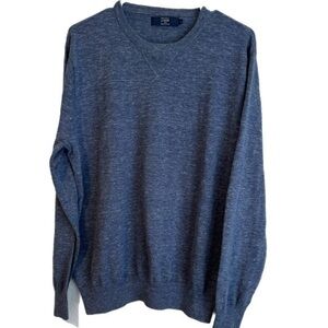 J. Crew Factory 100% Cotton Blue Crewneck Sweater
